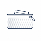 ZIP MESH POCKET + CARD HOLDER